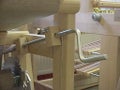Cog wheel device for warp release